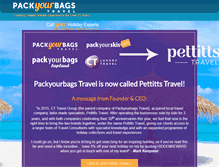 Tablet Screenshot of packyourbags.com